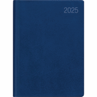 Taschenkalender 640 10,2x14,2cm 1 Woche/2 Seiten blau 2025