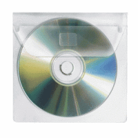 CD-Hüllen transparent mit Lasche selbstklebend VE=10 Stück