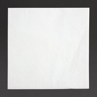 Fiesta Cocktail Napkins in White - Paper with 2 Ply - 240mm - Pack of 4000