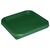 Vogue Square Food Storage Container Lid in Green Polycarbonate - Small