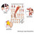 Die Fußmuskulatur Mini-Poster Anatomie 34x24 cm medizinische Lehrmittel, Laminiert