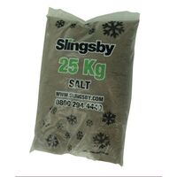 Brown de-icing rock salt 25kg bag