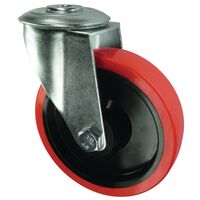 Light/medium duty polyurethane tyred swivel castor, 80mm dia.