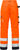 High Vis Hose Damen Kl. 2 2135 PLU Warnschutz-orange/marine - Rückansicht