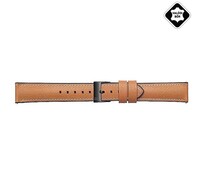 Designed for SAMSUNG BRALOBA TRAVELLER pótszíj (univerzális, 22 mm, valódi bőr, levarrt szél) BARNA [Honor Watch GS 3]