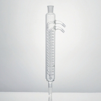 400mm LLG-Condensador según Dimroth vidrio borosilicato 3.3 oliva de vidrio