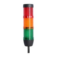 135341 Stex24 Signalsäule grün-gelb-rot, 50mm, 24V AC/DC, LED-Blinklicht Kabel 10,0 Meter, SS50-OB3/24 180
