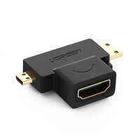 Przejściówka adapter ze złącza HDMI Typ A mini HDMI - micro HDMI