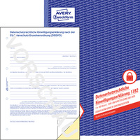 Datenschutzrechtliche Einwilligungserklärung nach der DSGVO, A4, selbstdurchschreibend, 2x40 Blatt