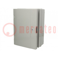 Custodia: da parete; X: 265mm; Y: 355mm; Z: 152mm; ABS; grigio; IP65