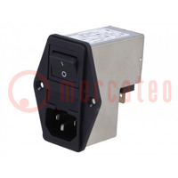 Connector: AC-voeding; contact; mannelijk; 2A; 250VAC; IEC 60320