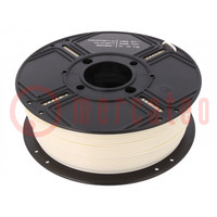 Filament: ABS ST; 2.85mm; ivory; 240°C; 1kg; Table temp: 100°C