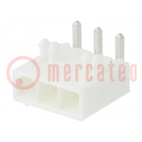 Tomacorriente; conducto-placa; macho; Mini-Fit Jr; 4,2mm; PIN: 3