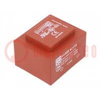 Transformer: encapsulated; 16VA; 230VAC; 12V; 12V; 667mA; 667mA; PCB