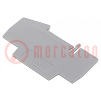 Separating plate; grey; Width: 2mm; Ht: 53mm; L: 88.7mm