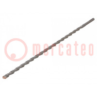 Drill bit; for concrete; Ø: 12mm; L: 450mm; metal; cemented carbide