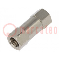 Check valve; Working press: 2÷8bar; nickel plated brass
