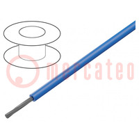 Wire; ÖLFLEX® HEAT 180 SiD; 1x1.5mm2; solid; Cu; silicone; blue