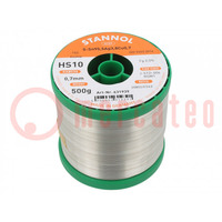 Soldering wire; Sn95,5Ag3,8Cu0,7; 700um; 0.5kg; lead free; reel