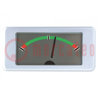 Voltméter; digitális,panelmérő; 0÷1V; panelre; M5 csavar; LCD
