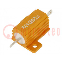 Resistor: wire-wound; with heatsink; 8Ω; 25W; ±5%; 50ppm/°C; 18.6mm