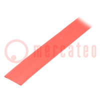 Heat shrink sleeve; glueless; 2: 1; 12.7mm; red; polyolefine; reel
