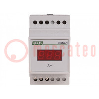 Ampermérő; digitális,panelmérő; 0÷200A; DIN sínre; LED; 3 digit