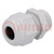 Cable gland; PG11; IP68; polyamide; grey; HELUTOP HT-PG