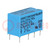 Relay: electromagnetic; DPDT; Ucoil: 12VDC; 1A; 0.5A/120VAC; PCB