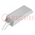 Resistor: wire-wound; with heatsink; 220Ω; 200W; ±5%; 165x60x30mm