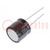 Capacitor: electrolytic; low ESR; THT; 120uF; 80VDC; Ø16x15mm; ±20%