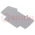 Separating plate; grey; Width: 2mm; Ht: 53mm; L: 88.7mm