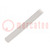 Insulating tube; silicone; natural; Øint: 6mm; Wall thick: 0.7mm