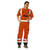 Warnschutzbekleidung Latzhose, Farbe: orange-marine, Gr. 24-29, 42-64, 90-110 Version: 48 - Größe 48