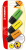 Textmarker STABILO® BOSS® MINI. Kappenmodell, Farbe des Schaftes: in Schreibfarbe, Farbe: Gelb, grün, orange. Ausführung des Inhalts mit Packung: Blisterkarte mit 3 Stiften