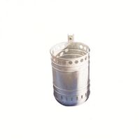 Abfallbehälter -rund- Stahlblech mit Lochkranz (4130)