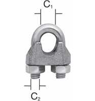 Vormann Seilklemme Edelstahl (V2A), 3,0/M3, SB (2 Stk.)