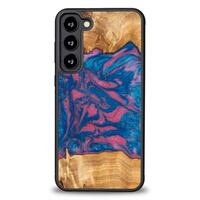 1_Hülle aus Holz und Harz für Samsung Galaxy S23 Plus Bewood Unique Vegas – Rosa und Blau