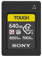 SONY VPG400 TOUGH CFEXPRESS - TARJETA DE MEMORIA FLASH DE ALTA VELOCIDAD (CLASE G, 640 GB, TIPO A (800 MB/S DE LECTURA Y 700 MB/