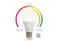 AMPOULE RGB WIFI SMART - BLANC FROID & BLANC CHAUD - E27 - A60 VELLEMAN SMART1200