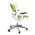 * Bürostuhl SKATE STYLE Sitz Stoff grün / Rücken Netz grün / Rahmen weiß hjh OFFICE