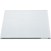 MIRROR square plate - silber - 25x25x0,5cm - Glas