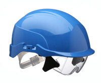 Centurion Spectrum Safety Helmet Blue C / W Integrated Eye Protection Blue