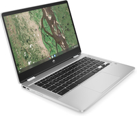 HP Chromebook x360 14b-cb0140nd Intel® Pentium® Silver N6000 35,6 cm (14") Touchscreen Full HD 8 GB LPDDR4x-SDRAM 128 GB eMMC Wi-Fi 5 (802.11ac) ChromeOS Zilver