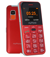 myPhone Halo Easy 4,32 cm (1.7") 70 g Szürke, Vörös Belépő szintű telefon