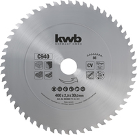 kwb 594022 cirkelzaagblad 40 cm 1 stuk(s)