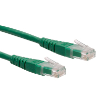 ROLINE 0.3m Cat6 UTP hálózati kábel Zöld 0,3 M U/UTP (UTP)