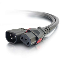 C2G 10360 power cable Black 1.8 m C13 coupler C14 coupler