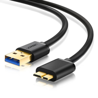 Ugreen 10843 kabel USB 2 m USB 3.2 Gen 1 (3.1 Gen 1) Micro-USB A Micro B Czarny