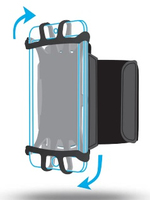 Mobilis ARM BAND 4-6IN . Handy-Schutzhülle 15,2 cm (6") Armbandbehälter Schwarz